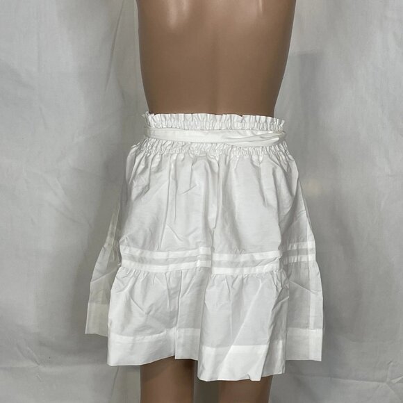 NEW ANTHROPOLOGIE Women’s The Somerset Mini Skirt White Size XL - Picture 3 of 8